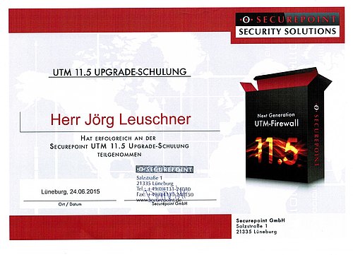 Securepoint UTM 11.5 Upgradeschulung